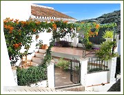 Entrance with one of the terraces