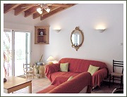 Living area with comfy sofa